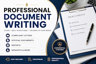 write professional letters, complaints and official documents