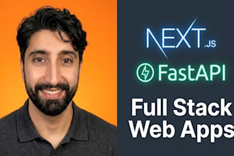 build a modern react next js web application with backend