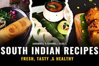 design professional cooking and food thumbnails