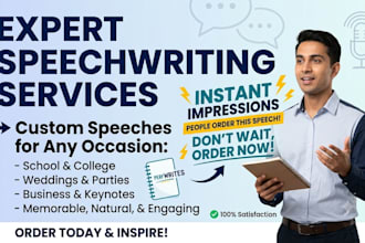 write an engaging speech