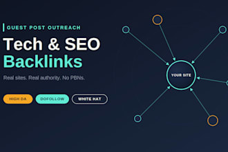 do guest post outreach and backlinks on tech SEO websites