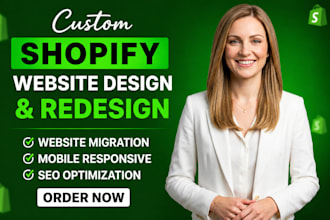 build design or redesign shopify website german shopify store dropshipping store