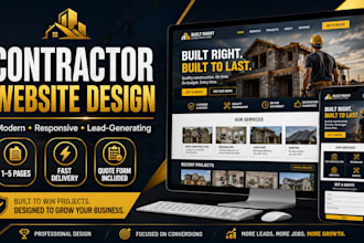 build a professional construction website for your business