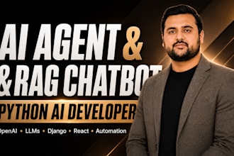 build ai agent, rag chatbot, ai automation, and python web app