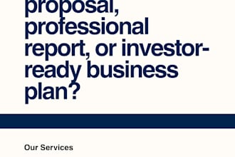 write professional business proposals, reports, and business plans