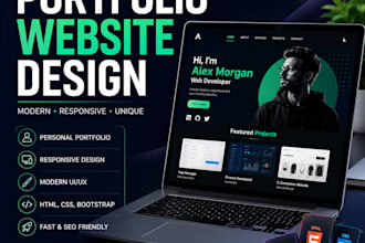 design a modern portfolio website