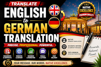 translate english to german translation in native excellence
