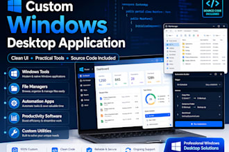 develop a custom windows desktop application