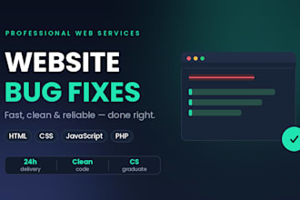 fix bugs and errors on your website