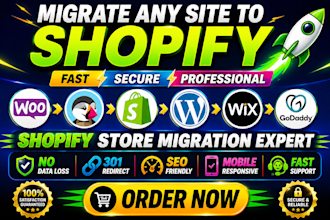 base44 to wordpress migarate shopify to wix woocommerce to ecwid godaddy shopify