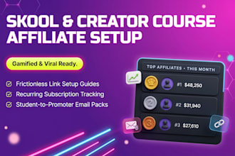 setup your skool community affiliate program