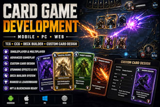 2d 3d unity card game development card game design online multiplayer tcg ccg