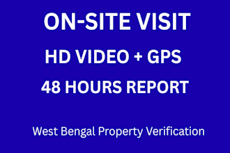 nri property verification in west bengal with video proof