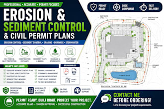 design erosion control sediment control and civil permit plans
