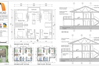 create professional archicad floor plans and architectural drawings