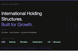 design corporate holding structures for eu and US businesses