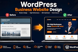 build a modern fast loading wordpress website for your business
