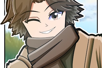 draw you an anime style headshot icon or pfp
