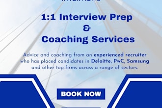 provide two interview preparation coaching sessions