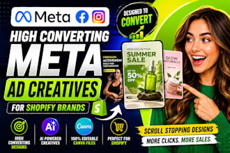 design high converting meta ad creatives for shopify brands
