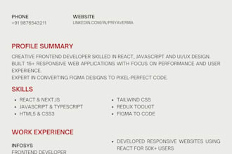 design modern ats resume and CV for job success