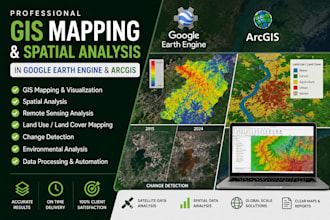 do gis mapping and spatial analysis in google earth engine or arcgis