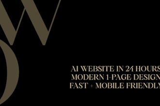 build a modern 1 page website with ai in 24 hour