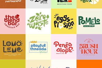 design your logo, brand identity and social media visuals