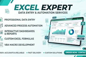 do professional excel data entry, data cleaning, and payroll