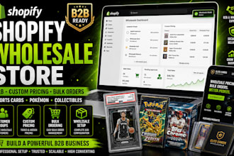build shopify wholesale store with custom pricing and b2b setup