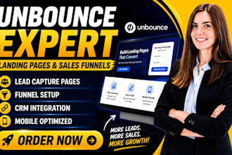 design unbounce landing page sales funnel lead capture and lead generation