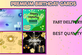 design eye catching birthday cards and invitation cards