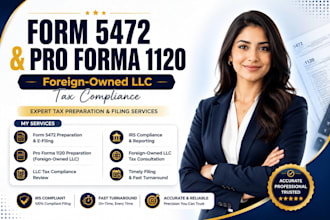 file form 5472 and pro forma 1120 for foreign owned llc