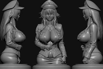 sculpt custom 3d action figures toy model erotic nsfw 3d characters for 3d print