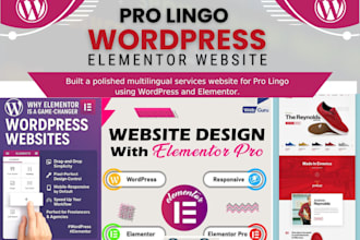wordpress website development using elementor pro and acf