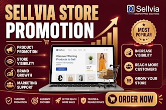 promote your sellvia products, store for more visibility