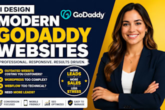 godaddy website design, godaddy redesign, godaddy seo and website development