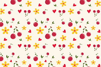 cute cherry seamless pattern high resolution