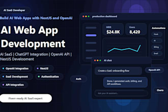 develop ai web applications using openai API