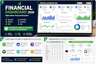 create a professional financial dashboard in excel