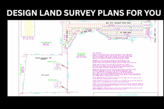 design land survey plans for you