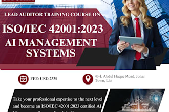 provide iso 27001 information security and iso 42001 ai training