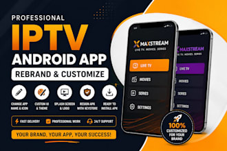 professionally rebrand your iptv android application