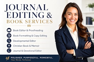 christian book editor proofreading formatting memoir journal devotional editor