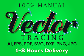 recreate your logo vectorize, redraw or convert image to vector