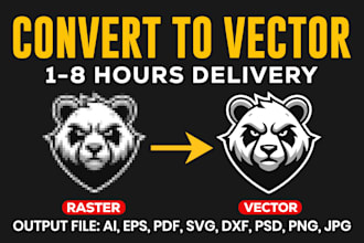 do vector tracing, vectorize logo or convert to vector