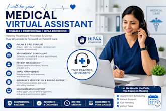 be your medical virtual assistant for scheduling and admin support