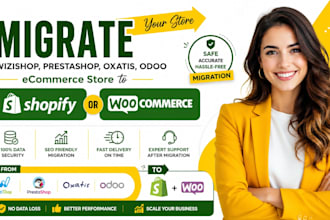 migrate wizishop prestashop oxatis odoo ecommerce store  shopify  woocommerce