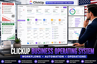 build clickup business operating system and workflows