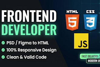 do html css and javascript frontend web development